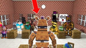 ANIMATRONIC VIRA PROFESSOR POR UM DIA NA ESCOLA DE MONSTROS DO MINECRAFT !