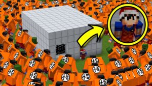 APOCALIPSE DE 10000 DAVI MUTANTES ATACARAM NO MINECRAFT!! (GOKU MUTANTE)