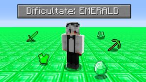 Bat Minecraft Pe O Lume Superflat Plina Cu Emeralde!