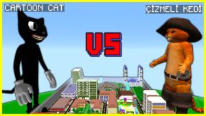 CARTOON CAT VS ÇİZMELİ KEDİ! 😱 – Minecraft
