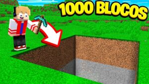 COMO QUEBRAR 1000 BLOCOS DE UMA VEZ COM A PICARETA NO MINECRAFT ! (Modo Secreto)