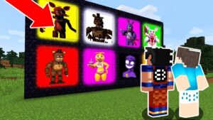 ENCONTRAMOS OS PORTAIS DOS ANIMATRONICS NO MINECRAFT! (FIVE NIGHTS AT FREDDY’S)