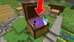 ENTRAMOS NO MAIOR PORTAL SECRETO DENTRO DE UM BAÚ NO MINECRAFT !