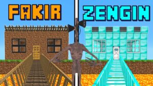 FAKİR GÜVENLİ EV VS ZENGİN GÜVENLİ EV! 😱 – Minecraft