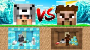 FAKİR VS ZENGİN SIĞINAK TSUNAMİ! 😱 – Minecraft