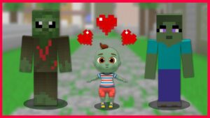 FAKİR ZOMBİ’NİN BEBEĞİ OLDU! 😍 – Minecraft ZENGİN FAKİR HAYATI