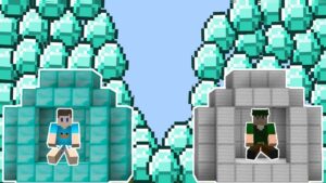 FICAMOS RICOS COM O TSUNAM DE DIAMANTES NO MINECRAFT !