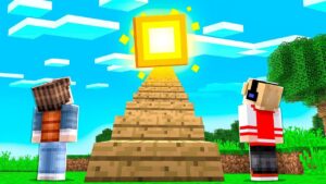 FIZEMOS UMA ESCADA ATÉ O SOL NO MINECRAFT ! (Funcionou)