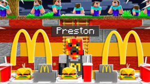 I Built a SECRET Restaurant on Noob1234’s Minecraft World!