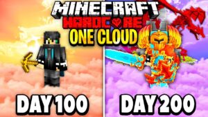 I Survived 200 Days on One Cloud in Minecraft.. Here’s What Happened..