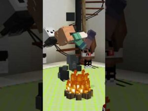 JUNGS vs MÄDCHEN – IM KINDERGARTEN ARBEITEN | Minecraft #SHORTS