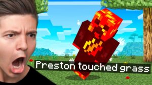 Minecraft but You Can’t Touch the Color Green…