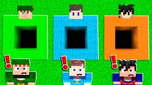 NÃO ESCOLHA O BURACO DA FAMÍLIA ARQUEIRA ERRADO NO MINECRAFT! (Beto, Robin, Davi)