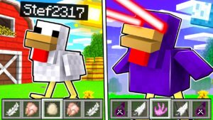 POLLO DI LIVELLO 1 VS POLLO DI LIVELLO 9999! – MINECRAFT