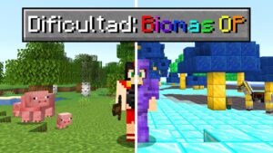 Paso MINECRAFT pero EXISTEN BIOMAS SUPER OP 💎😍 Minecraft INVICTOR y ACENIX