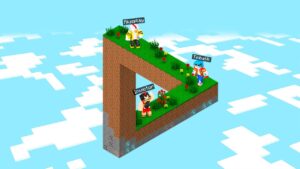 ¿Puedes sobrevivir a esta ILUSIÓN ÓPTICA en MINECRAFT? 🤯😱 Invictor Mapa Minecraft