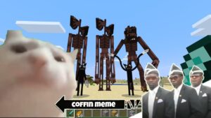 Return of Cartoon Cat and Siren Head in Minecraft – Coffin Meme Best Compilation