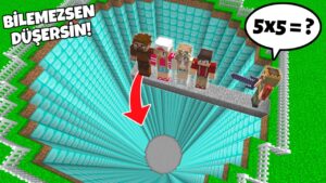 SORUYU BİLEMEZSEN ELMAS KUYUYA DÜŞERSİN! 😱 – Minecraft