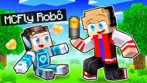 TIVE QUE CUIDAR DE UM BEBÊ ROBÔ POR 1 DIA NO MINECRAFT !