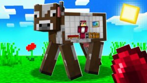 VACAS GIGANTES en MINECRAFT 😰 RAPTOR MINECRAFT ROLEPLAY
